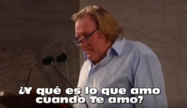 Depardieu lee a San Agustín