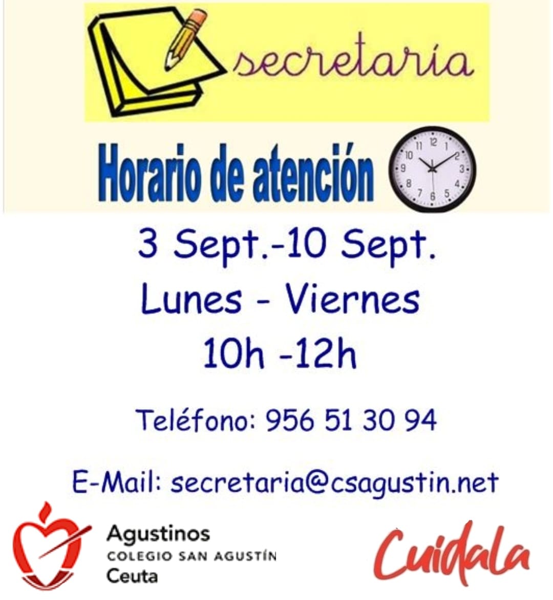 Horario Secretaría.